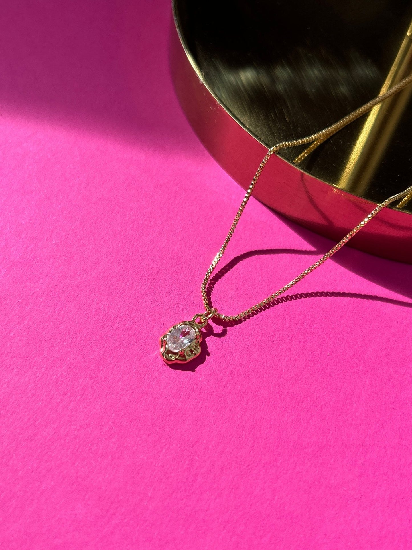 Exklusive Halskette Carolin 14 Karat Vergoldung/ Gold Plated