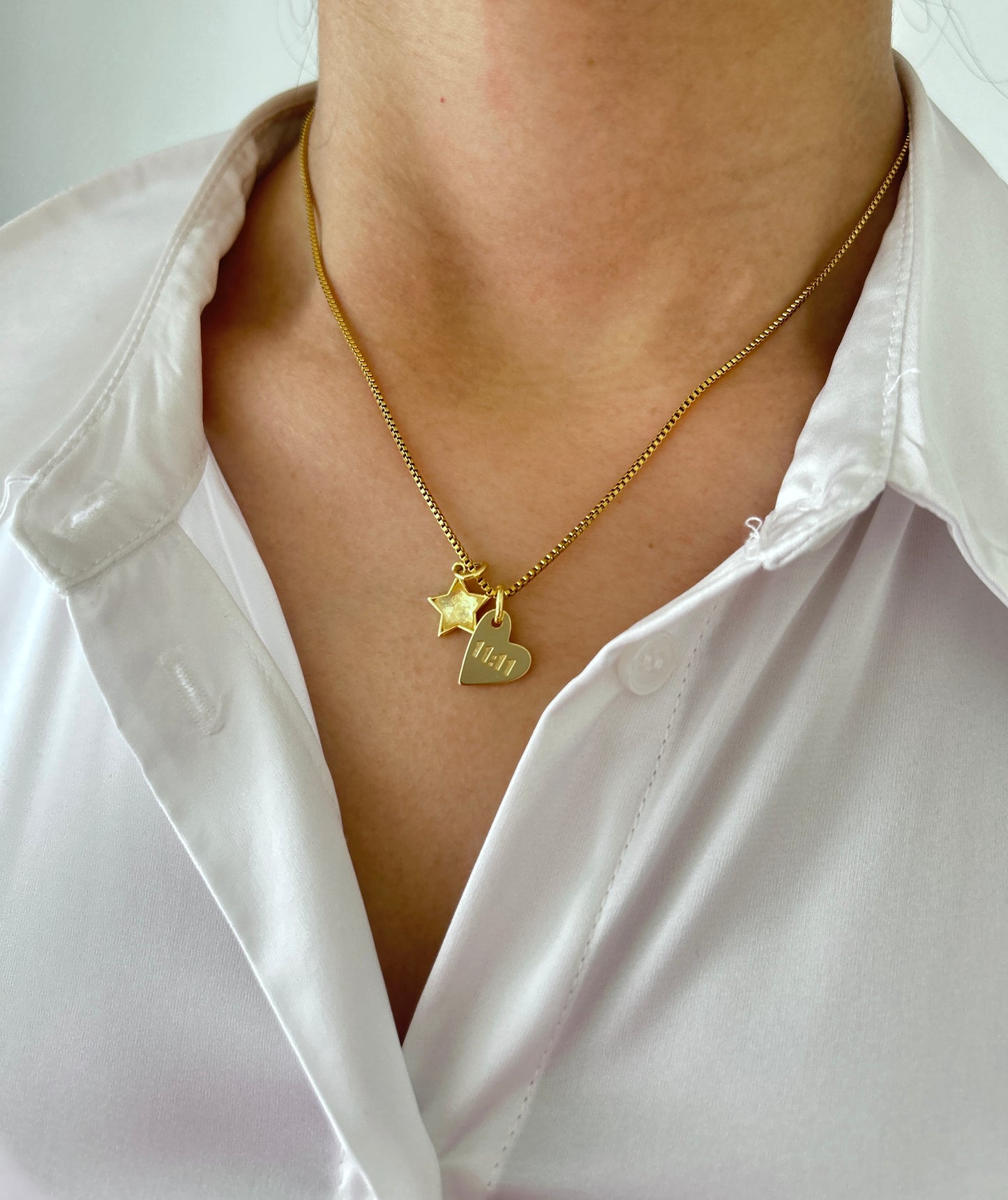 Exklusive Halskette Golden Sign, 14 Karat Vergoldung/ Gold Plated