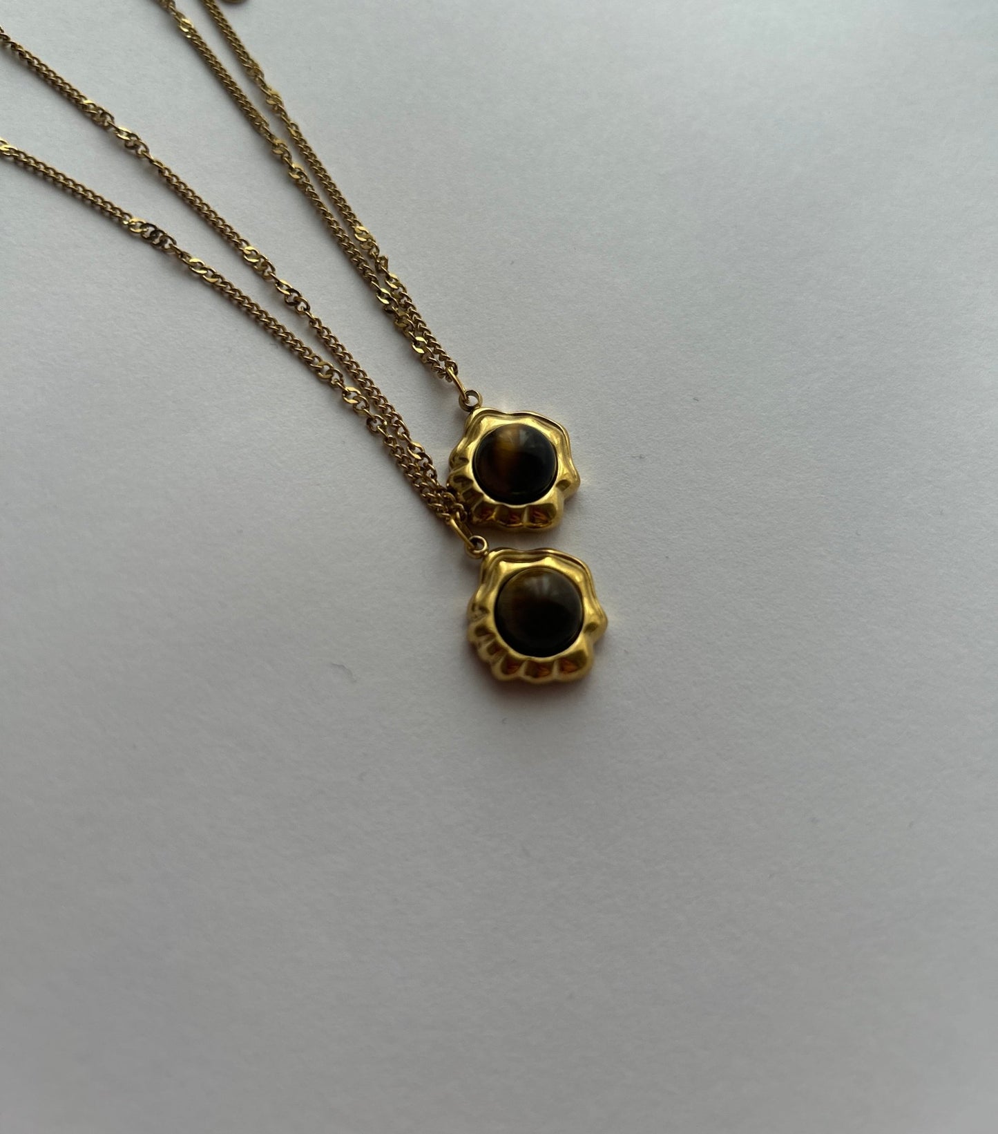 Charme Halskette Saturn aus Edelstahl/Steel