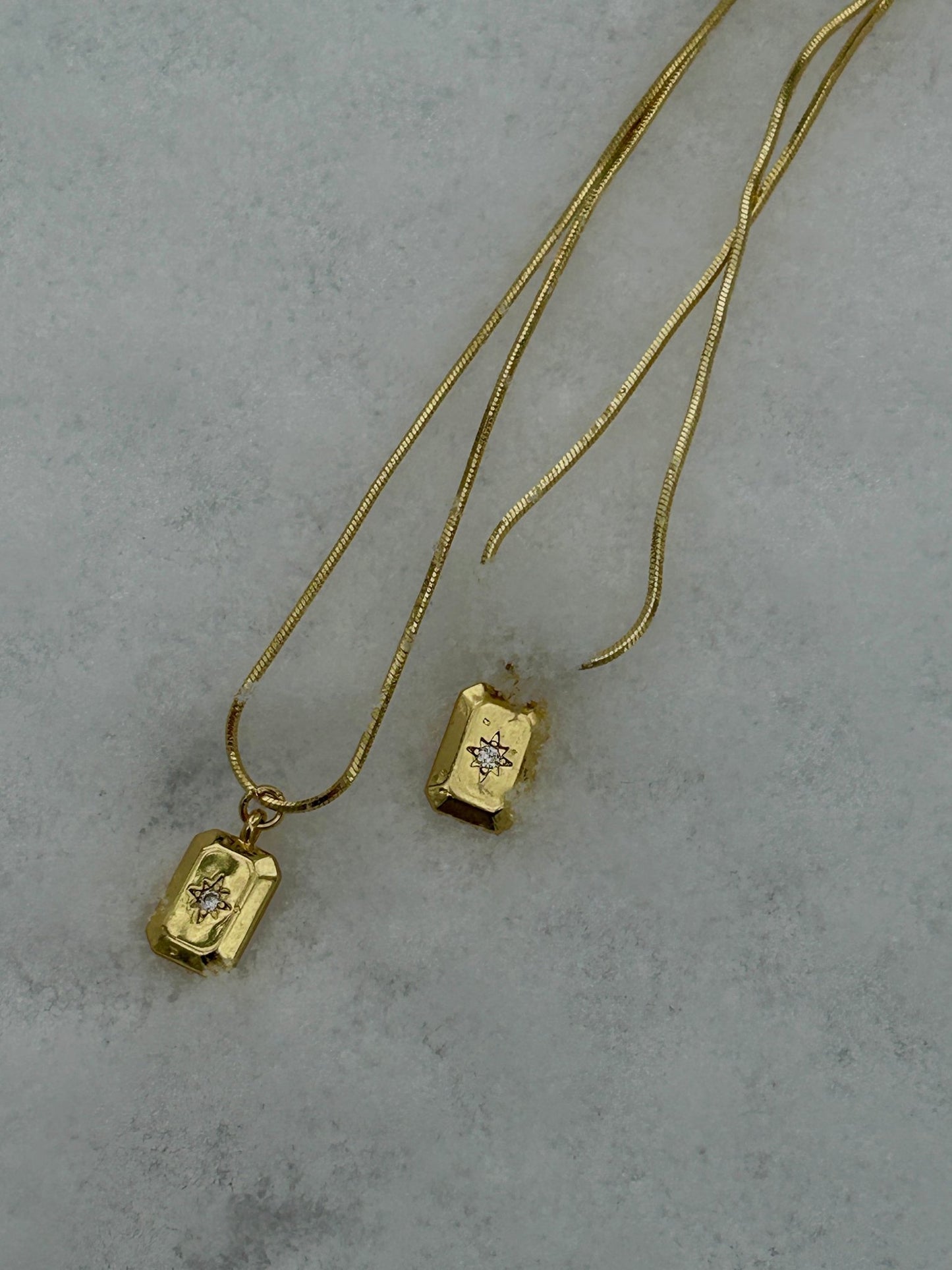 Exklusive Halskette Nele 14 Karat Vergoldung/Gold Plated