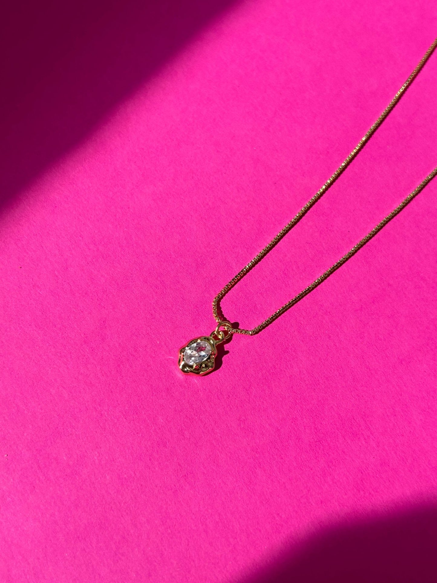 Exklusive Halskette Carolin 14 Karat Vergoldung/ Gold Plated