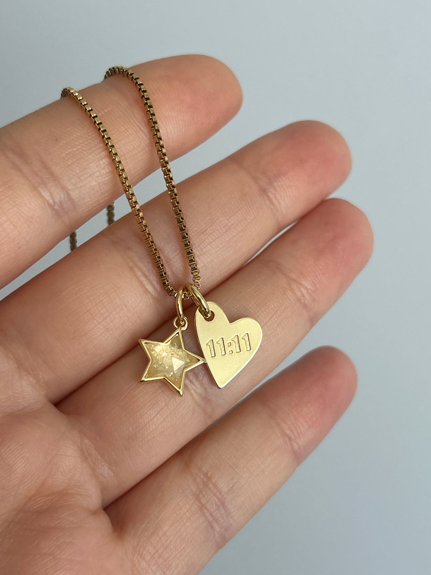 Exklusive Halskette Golden Sign, 14 Karat Vergoldung/ Gold Plated
