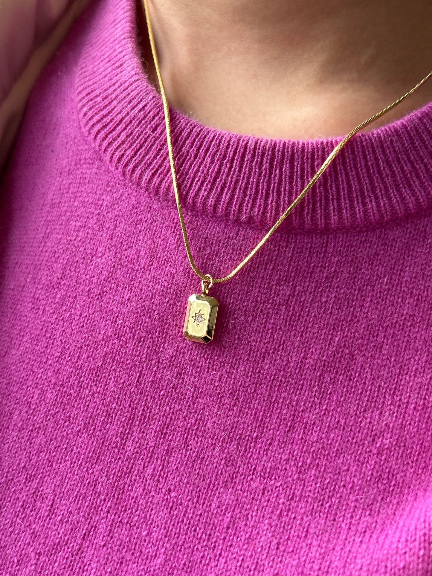 Exklusive Halskette Nele 14 Karat Vergoldung/Gold Plated