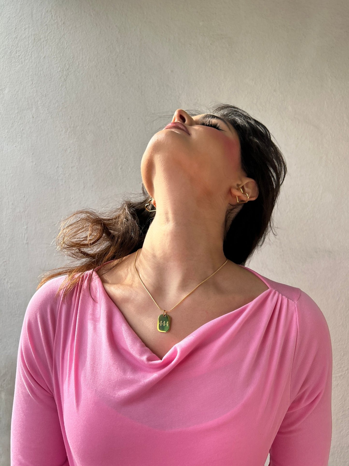 Golden Guidance: Vergoldete Kette mit der Engelszahl 444/ Gold Plated