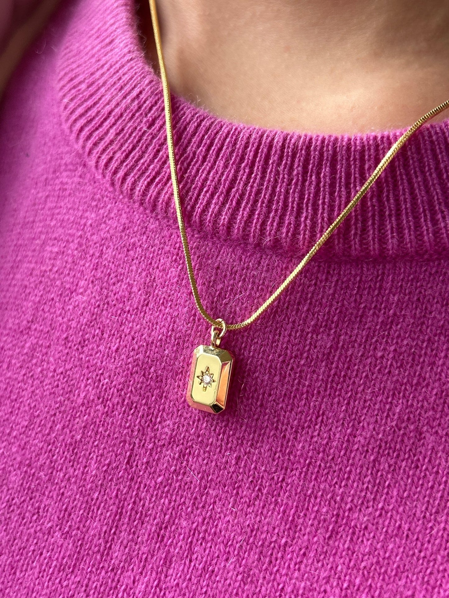 Exklusive Halskette Nele 14 Karat Vergoldung/Gold Plated
