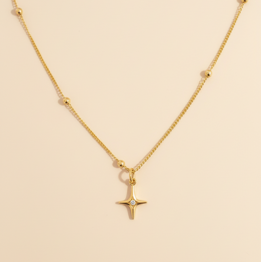 Charme Halskette Celine 14 Karat Vergoldung/ Gold Plated