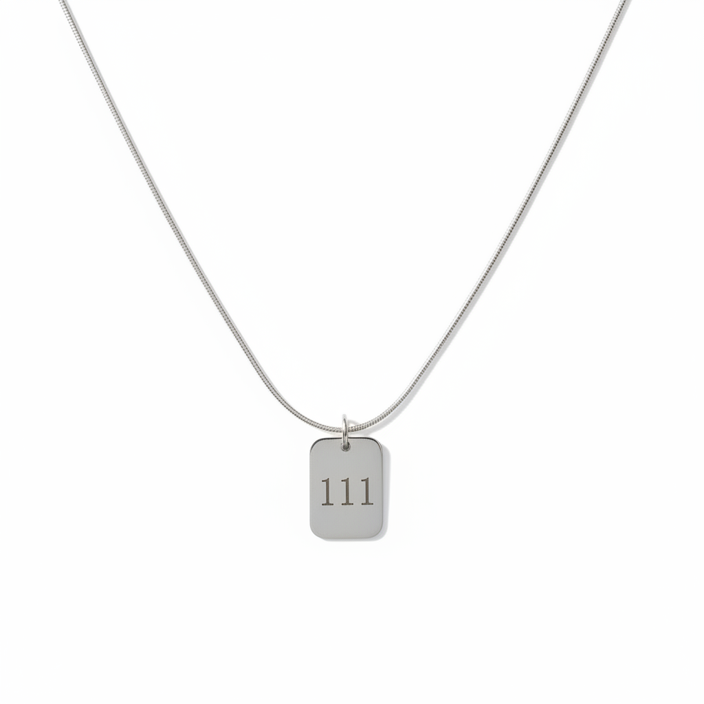 Golden Guidance: Vergoldete Kette mit der Engelszahl 111