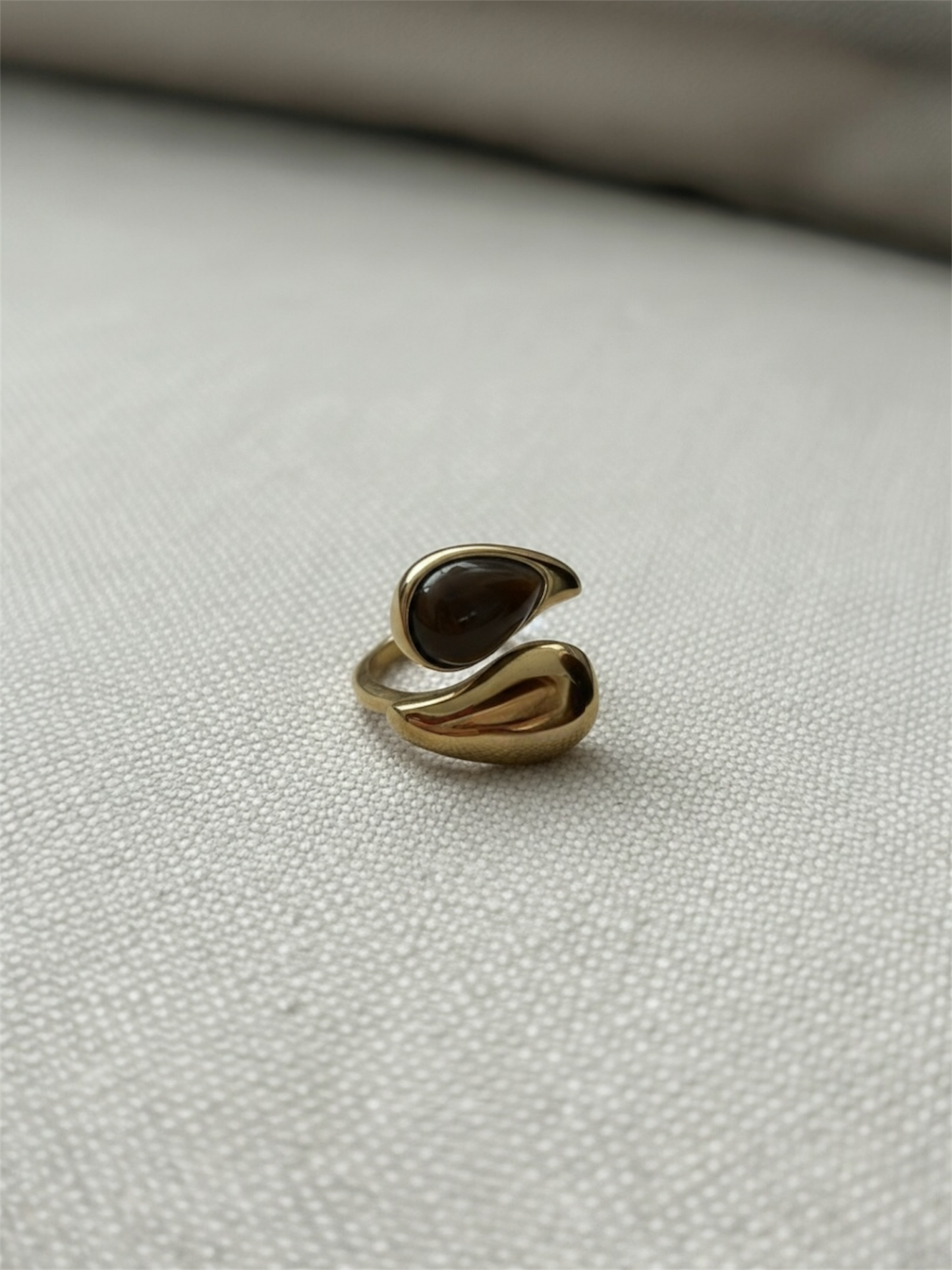 Charme Ring Lisa aus Edelstahl/ Steel- BROWN