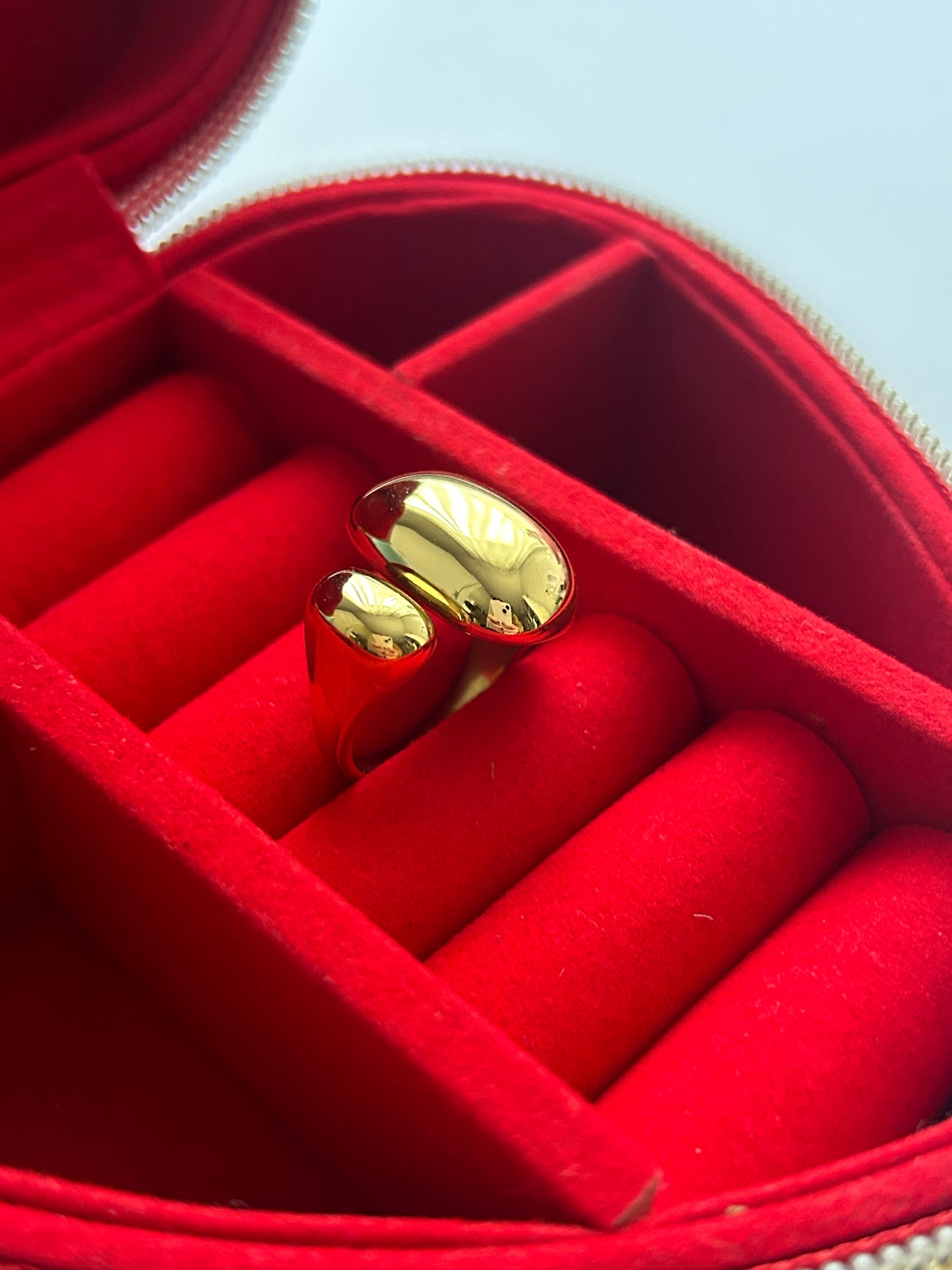 Exklusiver Ring Amelie Edelstahl/ Steel