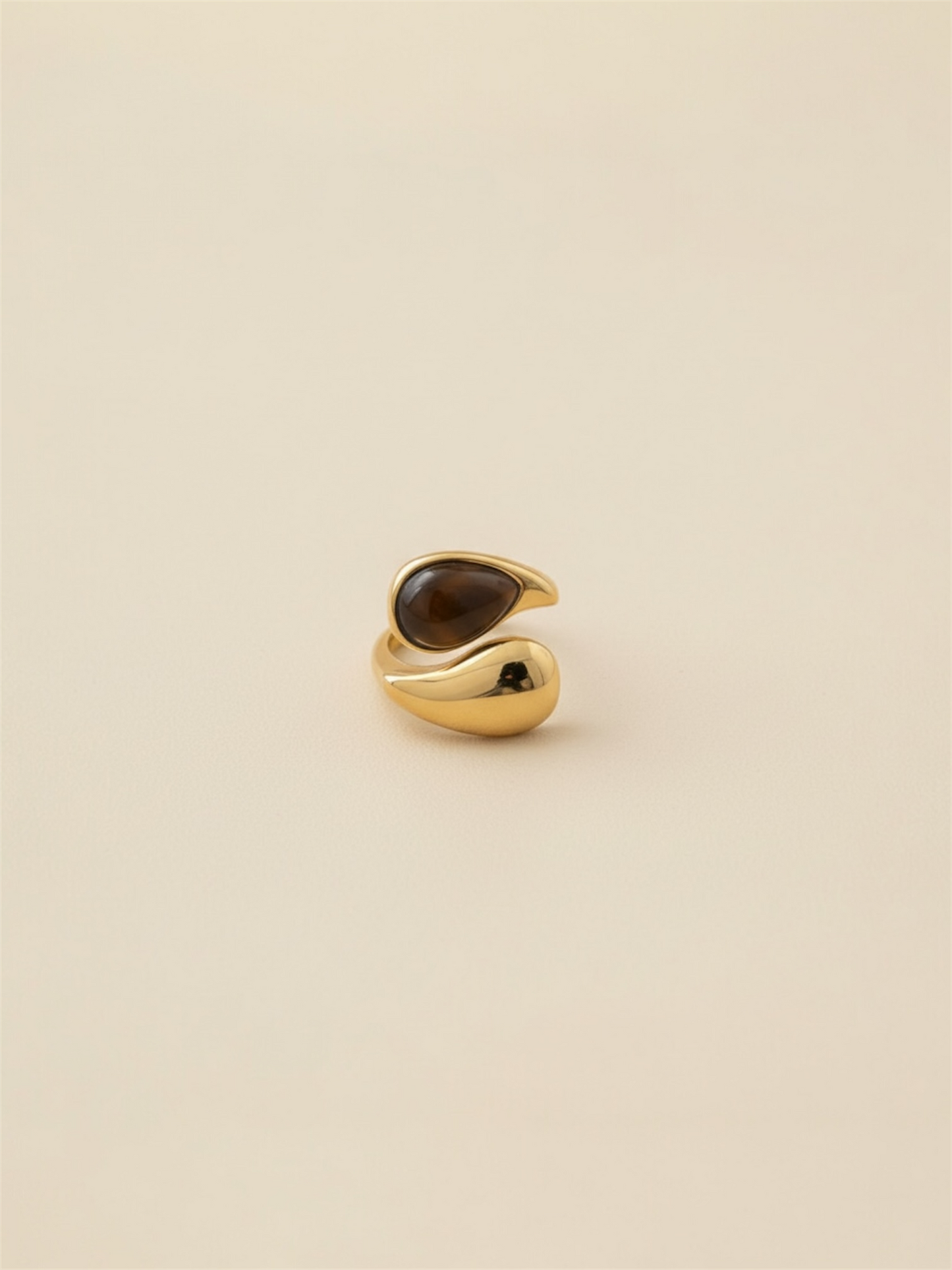 Charme Ring Lisa aus Edelstahl/ Steel- BROWN